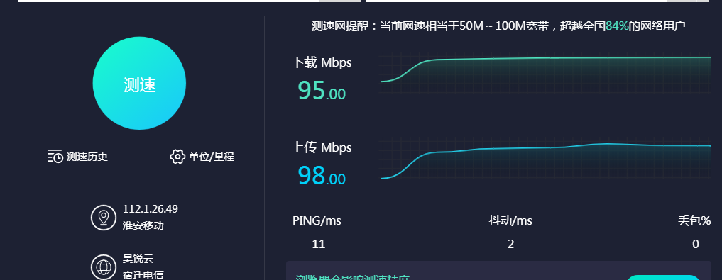 测速网 测一下你现在的网速多少?-信息化建设与管理处信息化技术中心